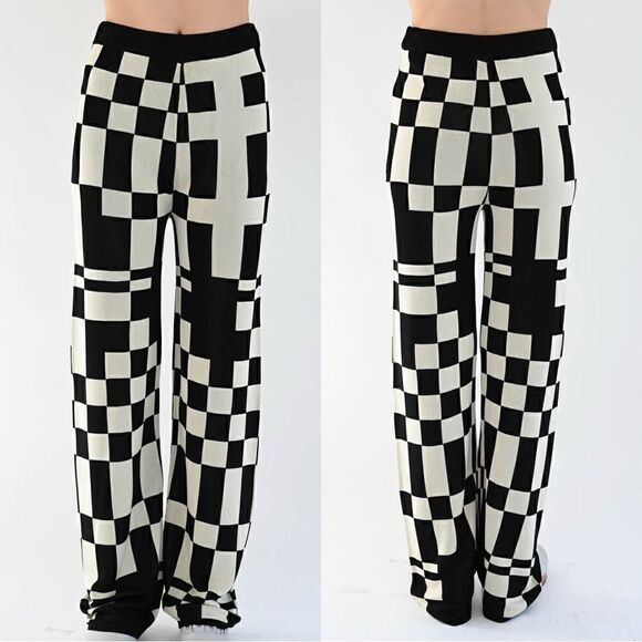 Paloma Wool Puerto Pant in Black Check - Picture 3 of 10